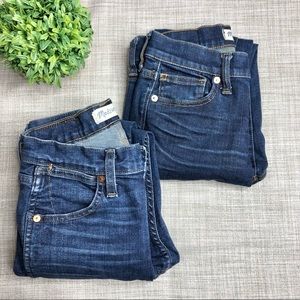 Madewell 9” hi riser skinny skinny crop jean bundle
